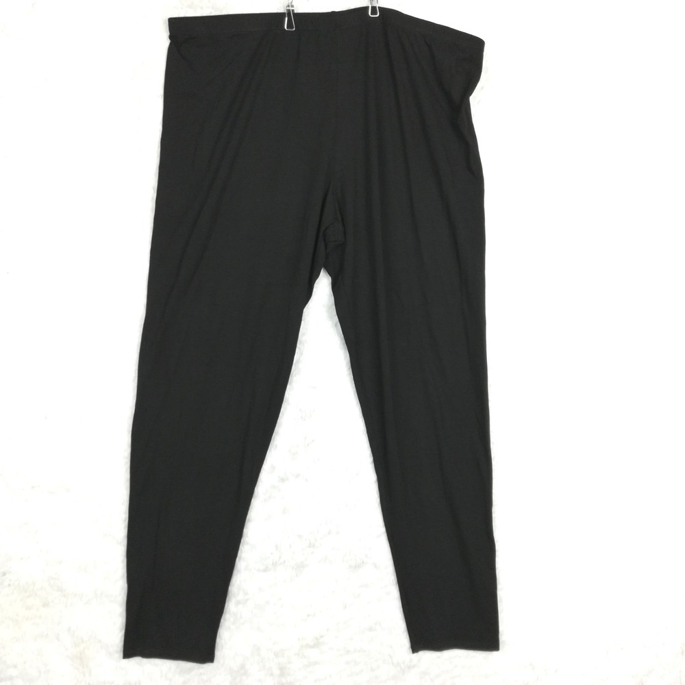 Eileen Fisher Womens Pants Legging Black Pull On High‎ Rise Stretch Plus 18W